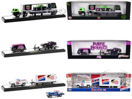 Auto Haulers Set 3 Trucks Release 56 Limited Edition 8400 pieces Worldwide 1/64 Diecast Models M2 Machines 36000-56