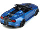 2022 Shelby Super Snake Speedster Convertible Blue Metallic Black Stripes 1/18 Model Car GT Spirit GT398