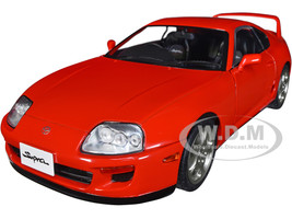 1993 Toyota Supra MK4 RHD Right Hand Drive Red 1/18 Diecast Model Car Solido S1807601