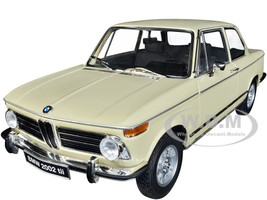BMW 2002 tii Beige Black Stripes 1/18 Diecast Model Car Kyosho 08543ML