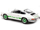 1972 Porsche 911 RS Carrera White Green Stripes 1/12 Diecast Model Car Norev 127512