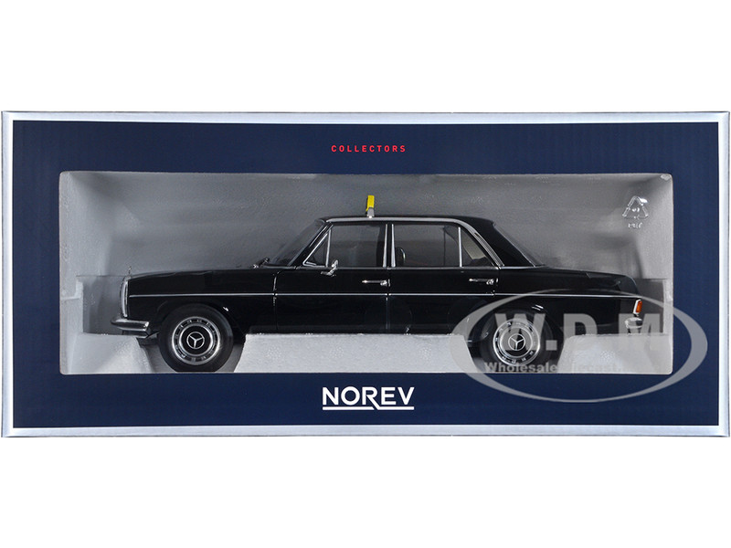 1968 Mercedes-Benz 200 Taxi Black 1/18 Diecast Model Car