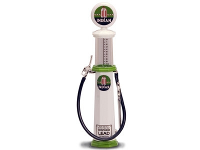 Indian Gasoline Vintage Gas Pump Cylinder 1/18 Diecast Replica Road Signature 98752