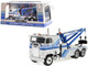 1984 Freightliner FLA 9664 Tow Truck Silver with Blue Stripes 1/43 Diecast Model Car Greenlight 86632