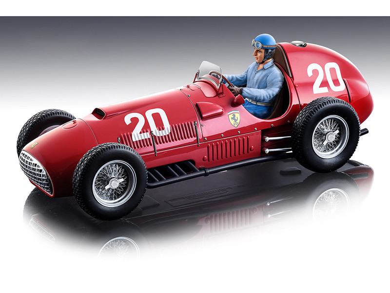 Ferrari 375 #20 Alberto Ascari Formula One F1 Swiss GP 1951 with Driver Figure Mythos Series Limited Edition to 60 pieces Worldwide 1/18 Model Car Tecnomodel TMD18-63C
