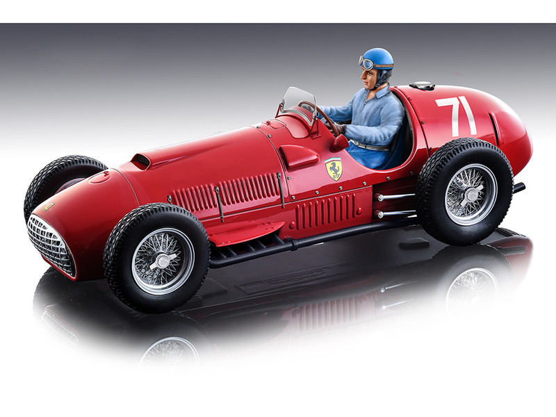 Ferrari 375 #71 Alberto Ascari Winner Formula One F1 Nurburgring GP 1951 with Driver Figure Mythos Series Limited Edition to 80 pieces Worldwide 1/18 Model Car Tecnomodel TMD18-63D