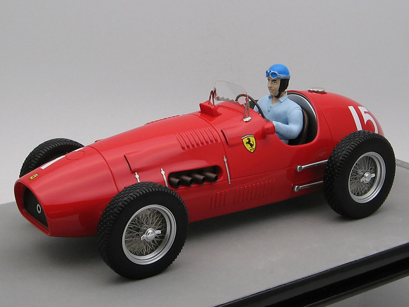 Ferrari 500 #15 Alberto Ascari Winner Formula Two F2 England GP 1952 with Driver Figure Mythos Series Limited Edition to 70 pieces Worldwide 1/18 Model Car Tecnomodel TMD18-66B