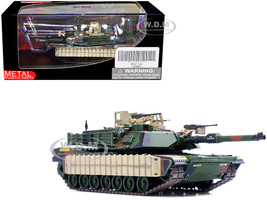 M1A1 TUSK Main Battle Tank U.S.A. 1st Battalion 35th Armor Regiment 1/72 Diecast Model Panzerkampf 12208PA