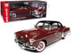 1950 Oldsmobile Rocket 88 Chariot Red with Black Top and Red and White Interior American Muscle Series 1/18 Diecast Model Car Auto World AMM1304