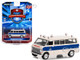 1969 Ford Econoline Ambulance Beige Blue Stripes Ontario Hospital Services Commission Ontario Canada First Responders Series 1 1/64 Diecast Model Car Greenlight 67040A