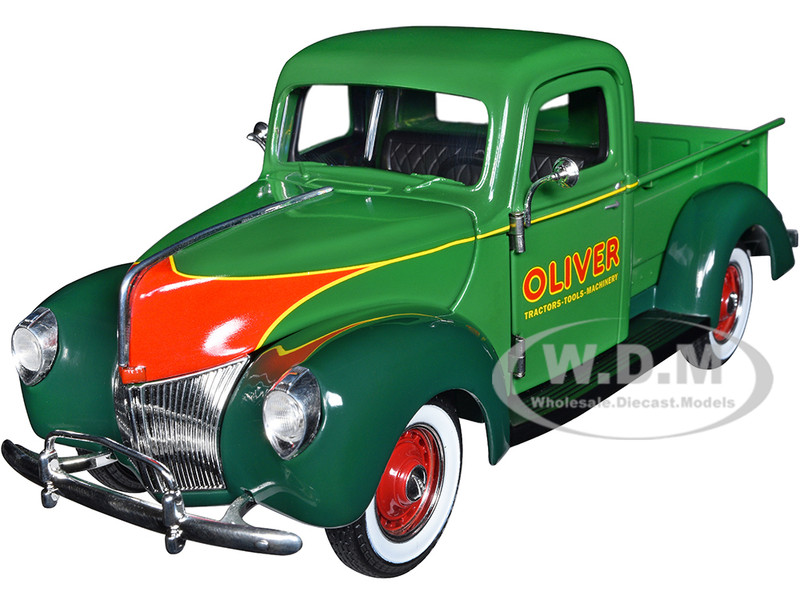 1940 Ford Pickup Truck Oliver Dark Light Green 1/25 Diecast Model Car SpecCast SCT915
