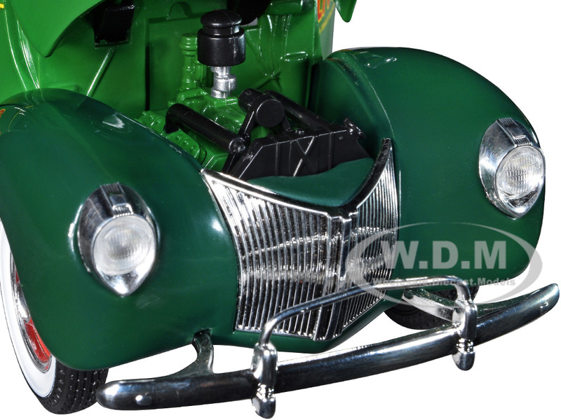 1940 Ford Pickup Truck Oliver Dark Light Green 1/25 Diecast Model