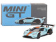 Ford GT MK II #002 #15 Light Blue Orange Stripes Limited Edition 6000 pieces Worldwide 1/64 Diecast Model Car Mini GT MGT00359