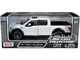 2017 Ford F-150 Raptor Pickup Truck White Black Wheels 1/24 Diecast Model Car Motormax 79344