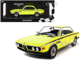 1971 BMW 3.0 CSL Yellow Black Stripes Limited Edition 600 pieces Worldwide 1/18 Diecast Model Car Minichamps 155028130