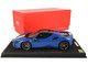 2019 Ferrari SF90 Stradale Azzurro Dino Blue Yellow White Stripes DISPLAY CASE Limited Edition 99 pieces Worldwide 1/18 Model Car BBR P18180F