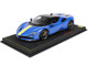 2019 Ferrari SF90 Stradale Azzurro Dino Blue Yellow White Stripes DISPLAY CASE Limited Edition 99 pieces Worldwide 1/18 Model Car BBR P18180F