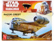 Skill 2 Model Kit Razor Crest Spaceship Star Wars: The Mandalorian 1/72 Scale Model AMT AMT1273