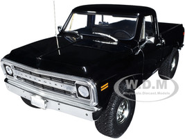 1970 Chevrolet K10 4x4 Pickup Truck Black Limited Edition 1050 pieces Worldwide 1/18 Diecast Model Car ACME A1807215