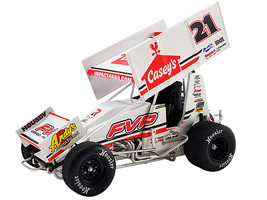 Winged Sprint Car #21 Brian Brown Casey's General Store FVP Brian Brown Racing World of Outlaws 2022 1/18 Diecast Model Car ACME A1822009