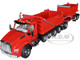 Kenworth T880 Quad-Axle Dump Truck Rogue Transfer Tandem-Axle Dump Trailer Viper Red 1/64 Diecast Model DCP/First Gear 60-1278