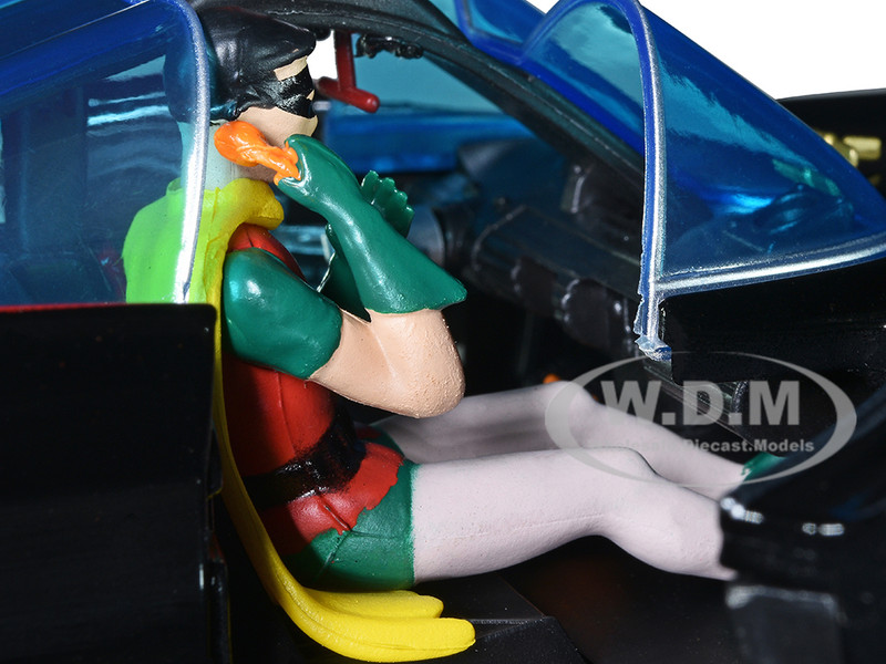 1966 Classic Batmobile with Diecast Batman The Joker The Penguin