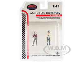 Race Day Two Diecast Figures Set 3 1/43 Scale Models American Diorama 38361