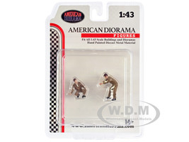 Race Day Two Diecast Figures Set 5 1/43 Scale Models American Diorama 38363
