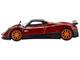 Pagani Zonda F Rosso Dubai Red Metallic Black Top Limited Edition 3000 pieces Worldwide 1/64 Diecast Model Car True Scale Miniatures MGT00382