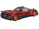 Pagani Zonda F Rosso Dubai Red Metallic Black Top Limited Edition 3000 pieces Worldwide 1/64 Diecast Model Car True Scale Miniatures MGT00382