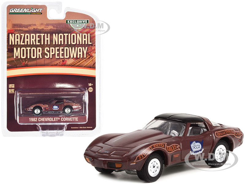 1982 Chevrolet Corvette Nazareth National Motor Speedway Official Pace Car Hobby Exclusive Series 1/64 Diecast Model Car Greenlight 30348