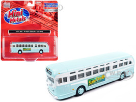 GMC PD-4103 Transit Bus #152 Light Blue Burlington New Jersey 1/87 HO Scale Model Classic Metal Works CMW32318