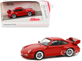 Porsche 911 GT2 Red 1/64 Diecast Model Car Schuco 452027100