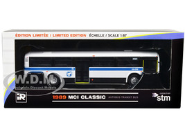 1989 MCI Classic Transit Bus STM Montreal 161 Van Horne 1/87 Diecast Model Iconic Replicas 87-0391
