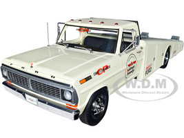 1970 Ford F-350 Ramp Truck Beige Graphics Holman Moody Limited Edition 400 pieces Worldwide 1/18 Diecast Model Car ACME A1801417