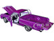 1965 Chevrolet El Camino SS Custom Cruiser Purple Metallic White Graphics Limited Edition 678 pieces Worldwide 1/18 Diecast Model Car ACME A1805413