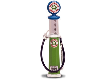 Magnolia Gasoline Vintage Gas Pump Cylinder 1/18 Diecast Replica Road Signature 98742