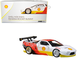 NSX NA1 Pandem Rocket Bunny Red White Yellow Accents Shell 1/64 Diecast Model Car Inno Models IN64-NSXP-SHELL