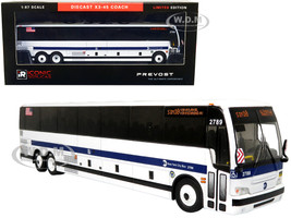 Prevost X3-45 Coach MTA New York City Bus SIM10 Via Hylan Blvd/Via Richmond Av The Bus & Motorcoach Collection 1/87 Diecast Model Iconic Replicas 87-0403