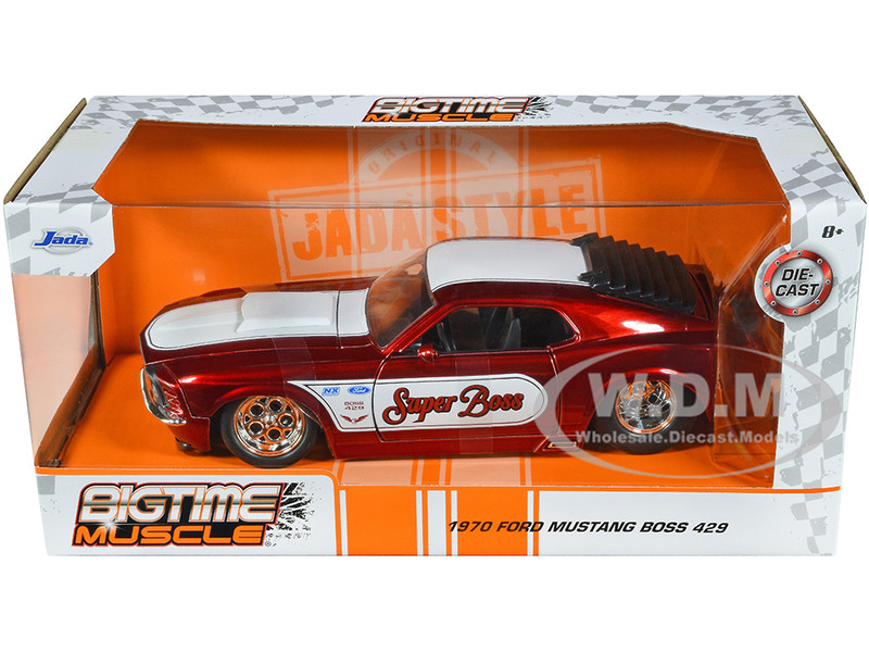 1/24 フォード MUSTANG BOSS 429 1970 1970 Ford Mustang Boss 429 Yellow 1/24 Diecast Model Car by
