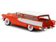 1958 Edsel Roundup Two Door Station Wagon Orange Red White Stripe Top Limited Edition 250 pieces Worldwide 1/43 Model Car Esval Models EMUS43086B
