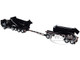 Kenworth T880 Quad-Axle Dump Truck Rogue Transfer Tandem-Axle Dump Trailer Black 1/64 Diecast Model  DCP/First Gear 60-1276