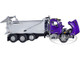 Kenworth T880 Day Cab Rogue Transfer Dump Body Truck Purple Chrome 1/64 Diecast Model DCP/First Gear 60-1414