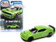 2019 Dodge Challenger R/T Scat Pack Sublime Green Black Tail Stripe Modern Muscle Limited Edition 1/64 Diecast Model Car Auto World 64372-AWSP111B