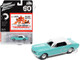 1965 Ford Mustang Light Blue White Top James Bond 007 Thunderball 1965 Movie Pop Culture 2022 Release 3 1/64 Diecast Model Car Johnny Lightning JLPC008-JLSP273