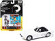 1967 Toyota 2000 GT Convertible RHD Right Hand Drive White 007 James Bond You Only Live Twice 1967 Movie Collectible Tin Display Silver Screen Machines Series 1/64 Diecast Model Car Johnny Lightning JLDR017-JLSP305