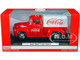 1955 Ford F-100 Pickup Truck Red White Canopy Drink Coca-Cola 1/24 Diecast Model Car Motor City Classics 424050