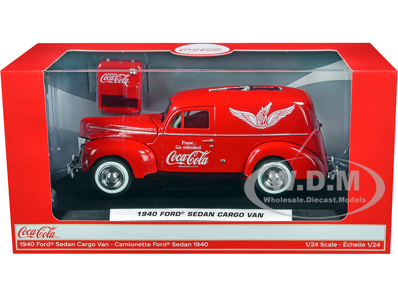 1940 Ford Sedan Cargo Van Red Pause Go Refreshed Coca