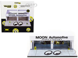 Garage Diorama Mooneyes: Moon Automotive Speed Customs Display 1/64 Scale Models Tarmac Works T64D-001-ME