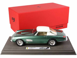 Ferrari Superfast 4.9 S/N 0719SA Green Metallic White Top Cavallino Classic 2008 DISPLAY CASE Limited Edition 64 pieces Worldwide 1/18 Model Car BBR CARS1819B